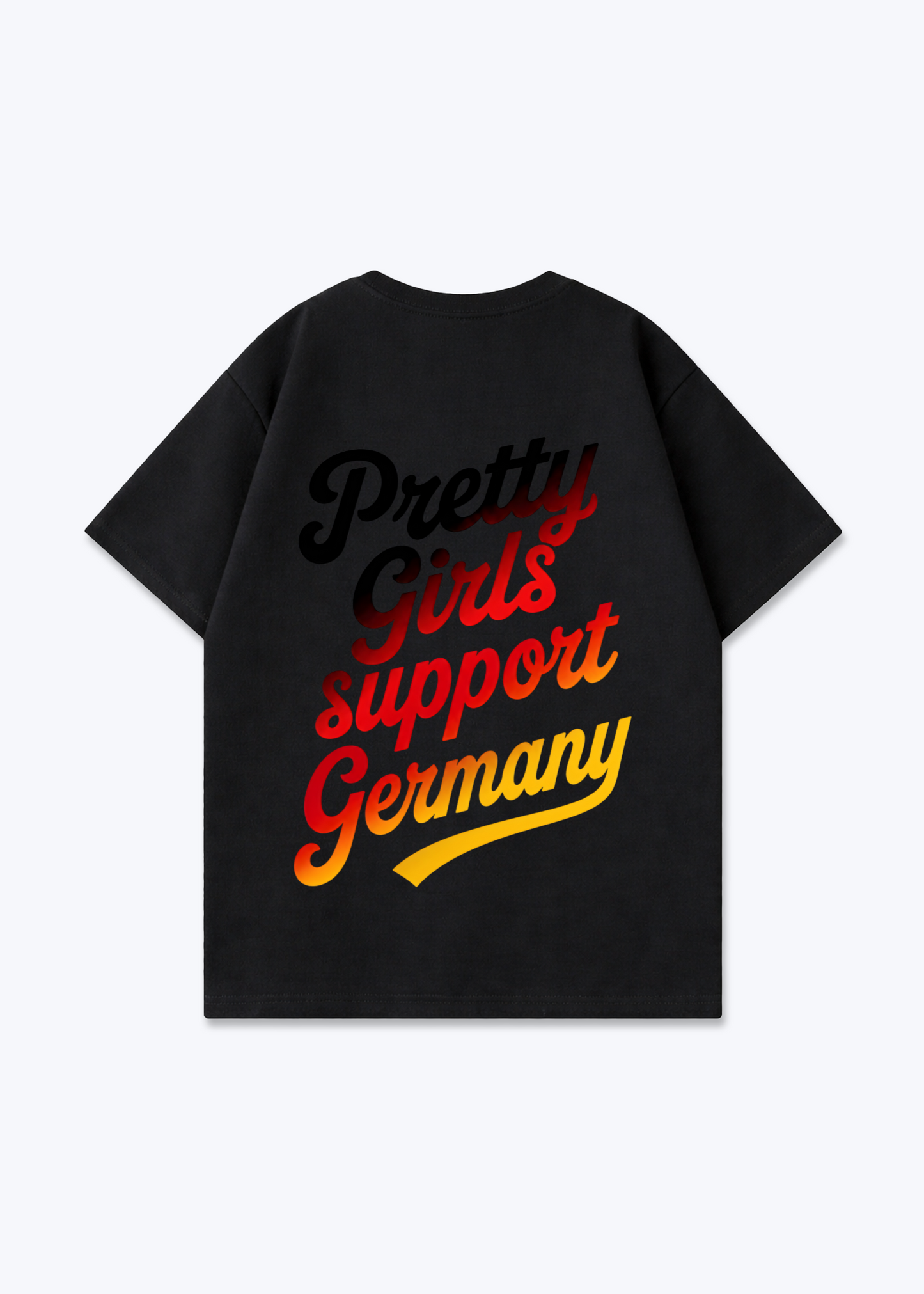 Pretty Girls Oversized Shirt - Black Back (Designed)