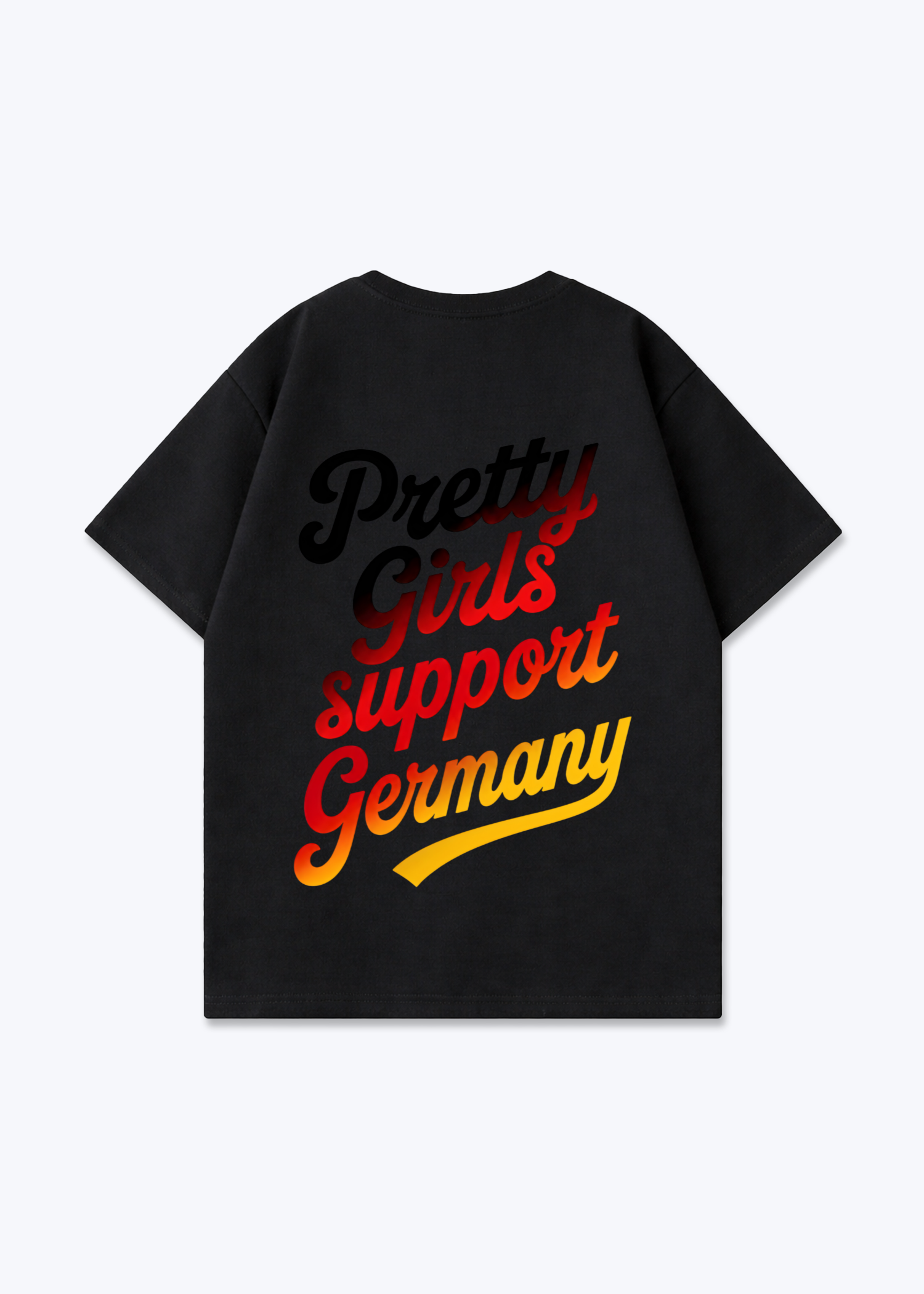 Pretty Girls Oversized Shirt - Black Back (Designed)